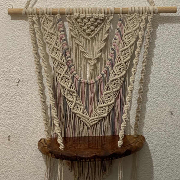 White & Pink Wall hanging